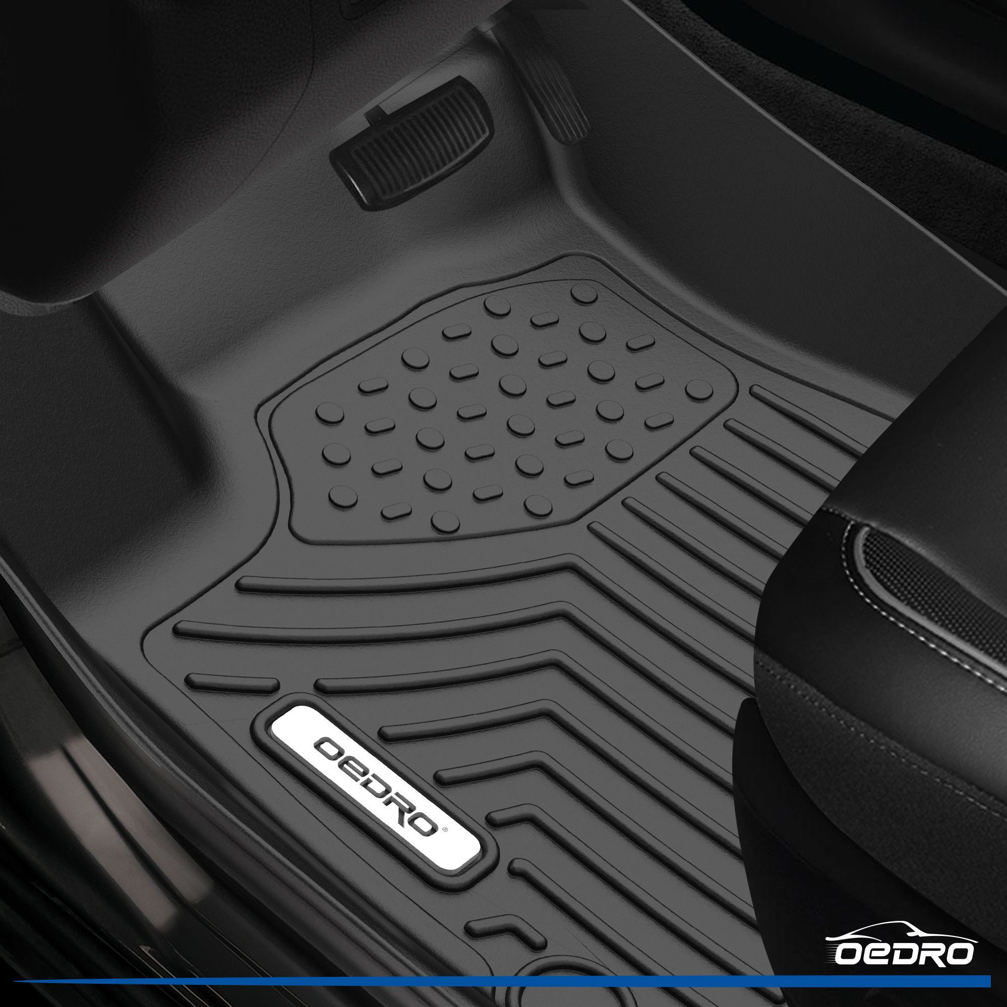 HAFIDI All-Weather Floor Mats & Cargo Liner Set For Honda CRV 2023-2026 (Non-Hybrid), TPE Anti-Slip Protection, Black