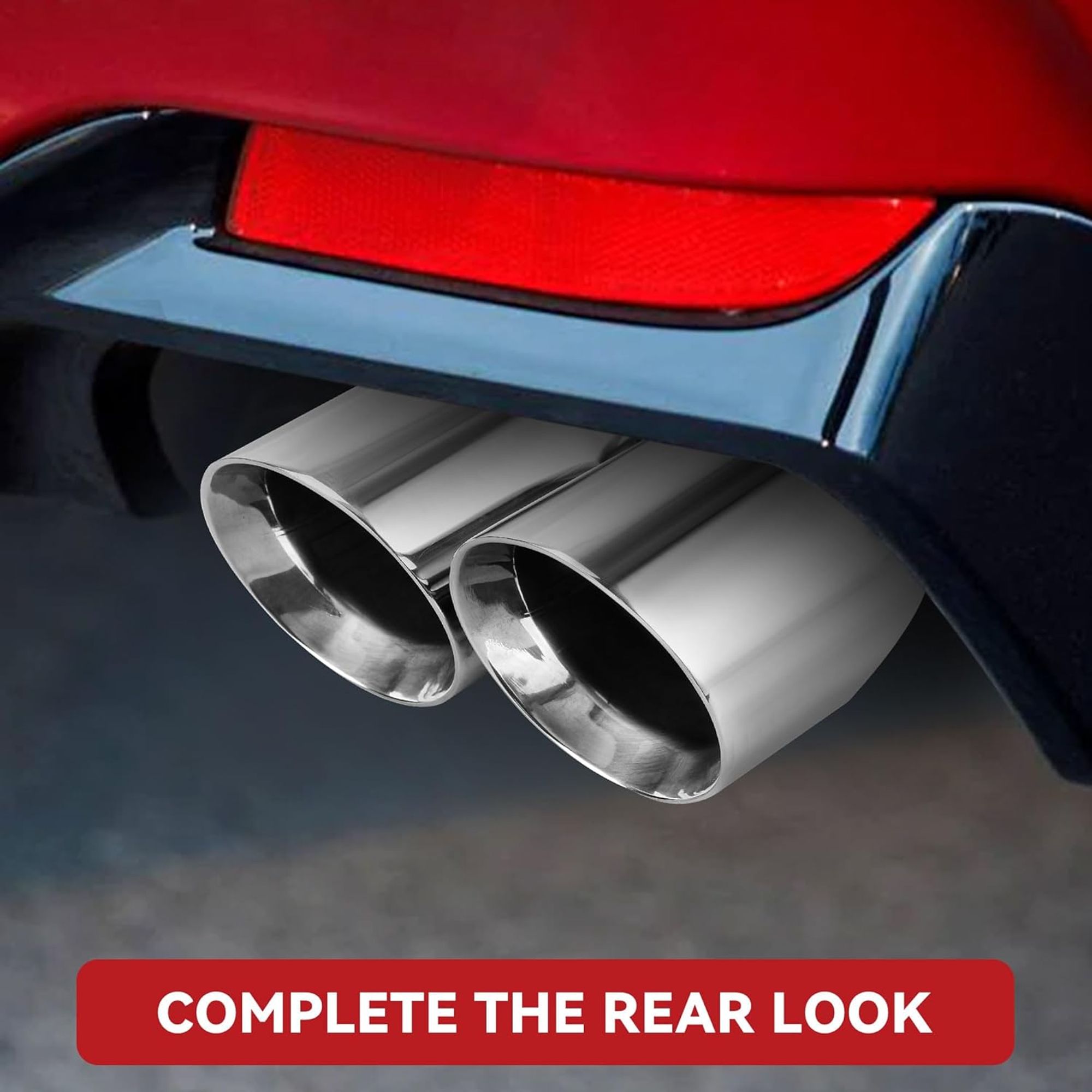 thumbnail image 2 of Upower Pack Of 2 Exhaust Tip 2.5 Inch Inlet 4 Inch Outlet 9" Long 304 2 of 11