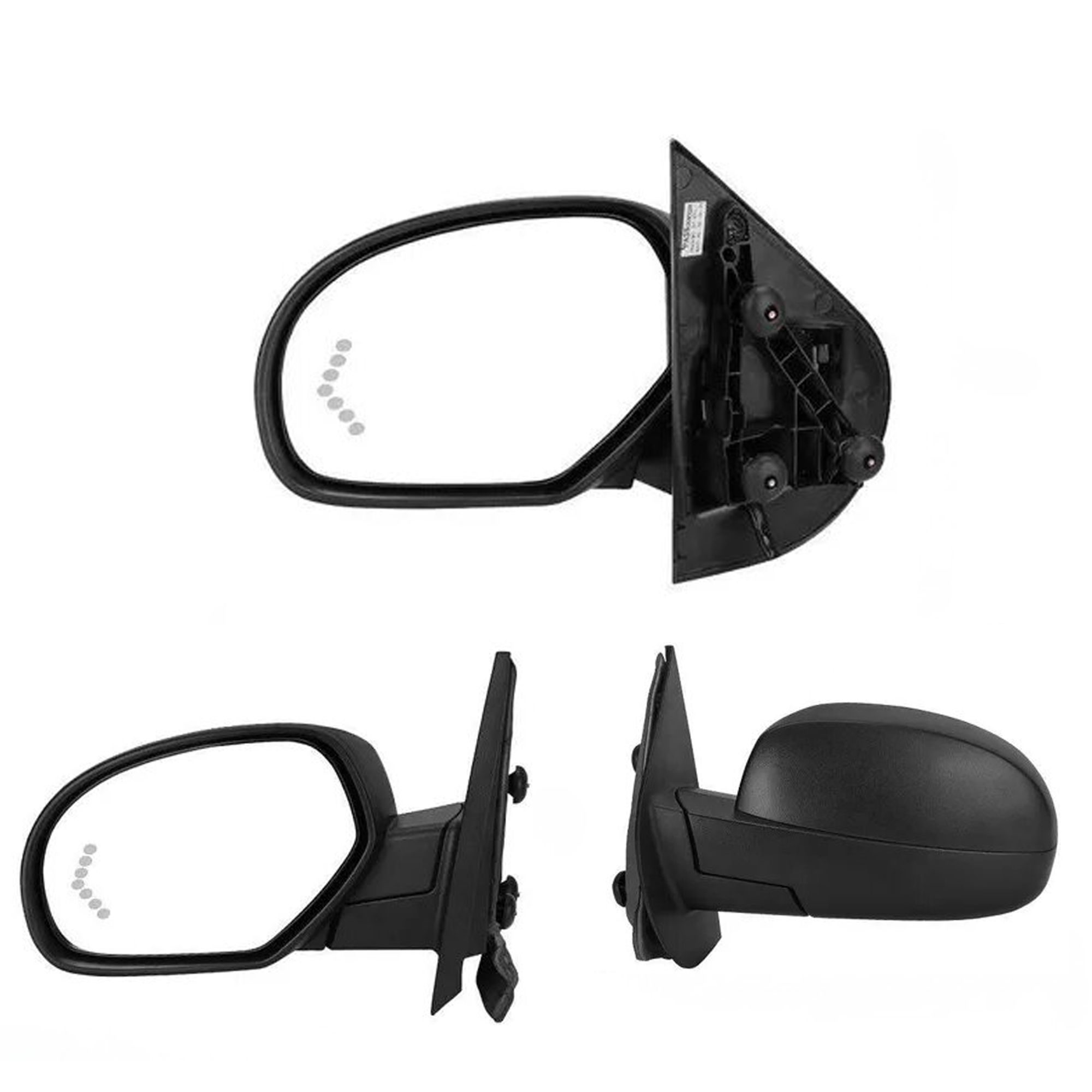 Passenger Mirror Tow Mirrors For 07-13 Chevy Silverado 1500 2500 3500, Tow Mirrors Power Heated LED Signal Side Mirror