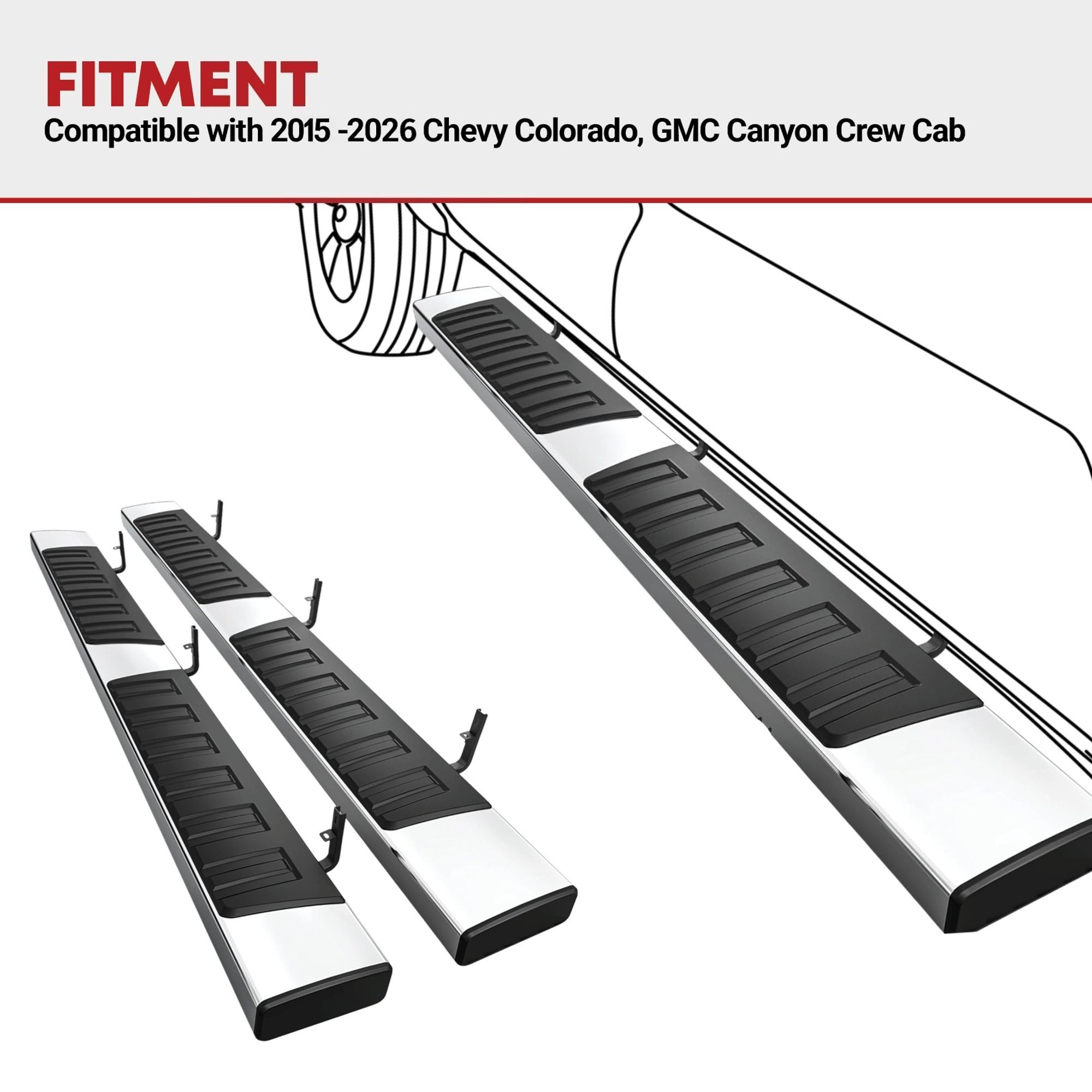 YITAMOTOR® 2015-2026 Chevy Colorado/GMC Canyon Crew Cab 6