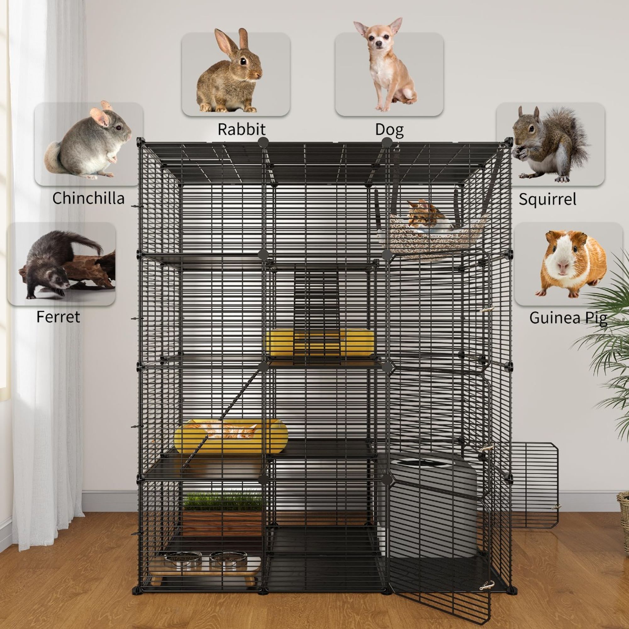 Foldable Metal Wire Dog Crate With Tray Single Door 18 Inch - Dog Crate And Dog Cage Price