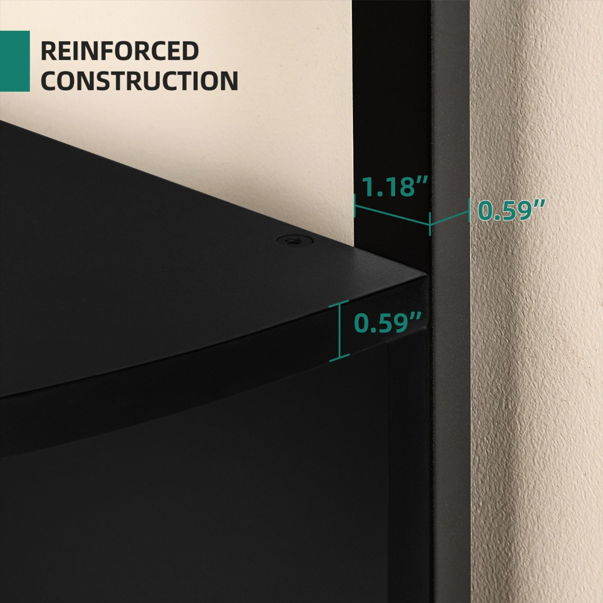 Yitahome | 6-Tier Zigzag Corner Bookshelf with Open Storage