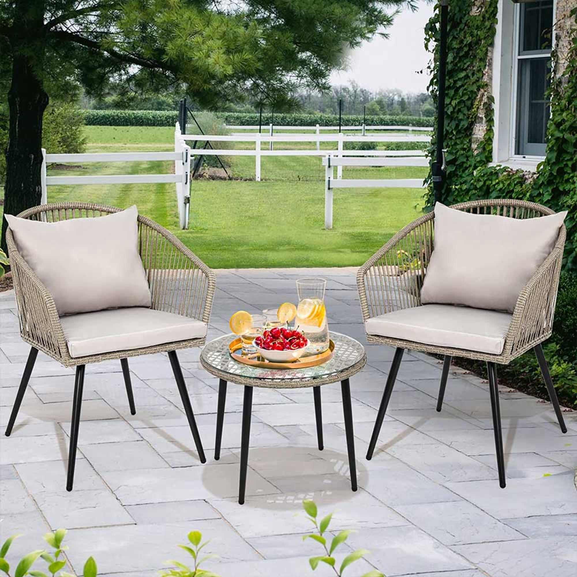 Outdoor Chairs Small Patio Furniture Set Outsunny Piece Outdoor