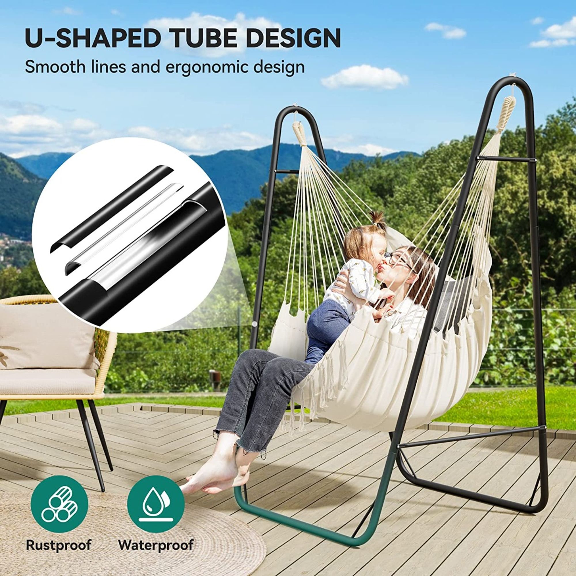テーブル・チェア・ハンモック yoshi Amazon.com : Deko Living Outdoor Hammock Chaise Rocking