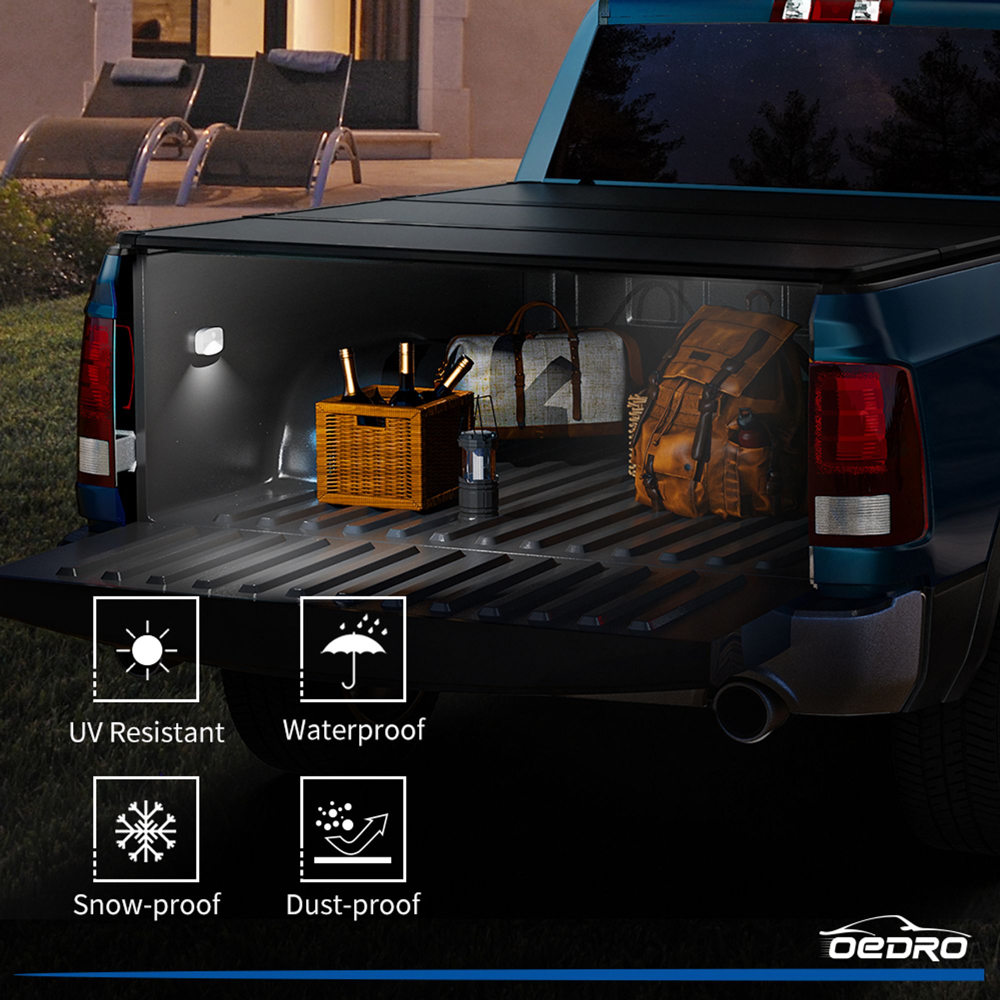 Waterproof Truck Cover For Chevy Silverado 1500 Crew Cab 6.6 Ft Bed (2000-2023) - All Weather Protection