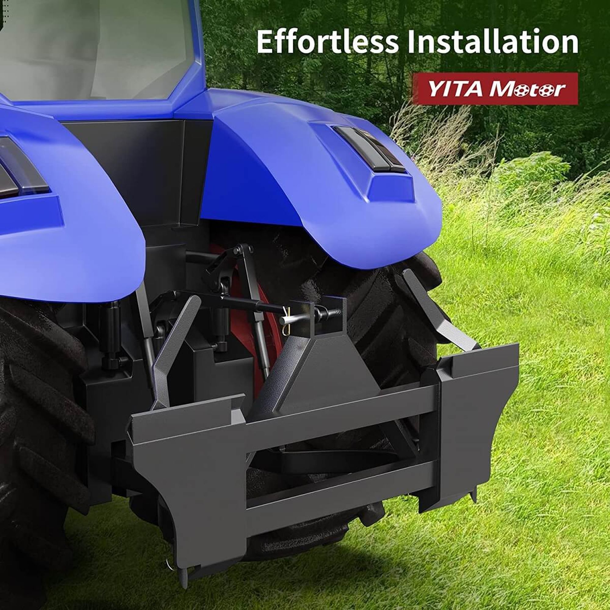 yamaTime Adapter P / Black・3サイズ YITAMOTOR® 3 Point Quick Tach Adapter Universal Skid Steer