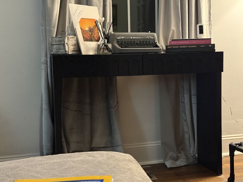 ikea malm dressing table black brown IKEA HEMNES dressing table with mirror, black-brown, 43 1/4x17 3/4
