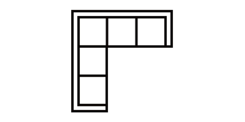 Nesten 3-Piece Sectional Sofa