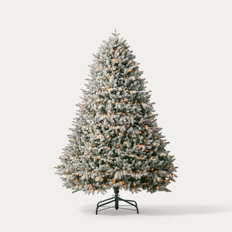 CastGlow 6.5′ Artificial Christmas Tree Full Flocked