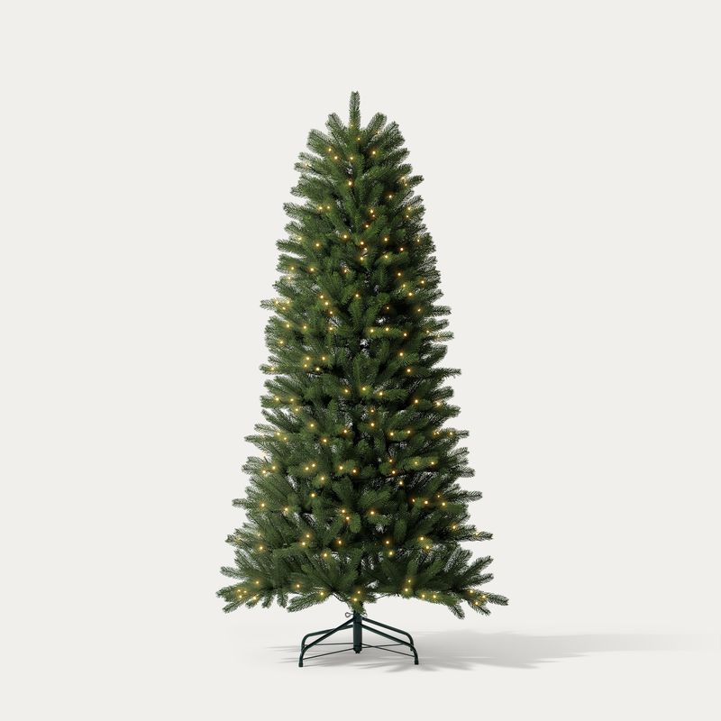 CastGlow 6.5′ Artificial Christmas Tree Slim Green