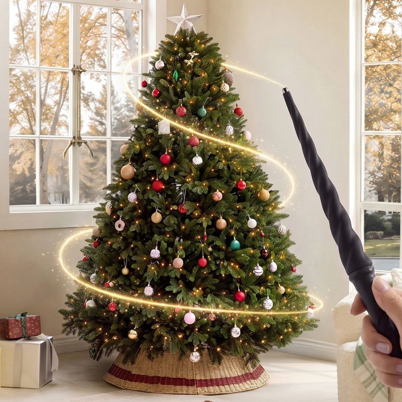 CastGlow 6.5′ Artificial Christmas Tree Full Green