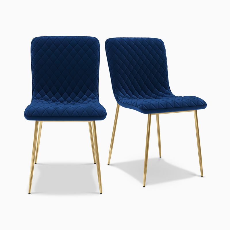 Cosette Cream White Velvet Wingback Dining Chairs Set Of 2 Hernest