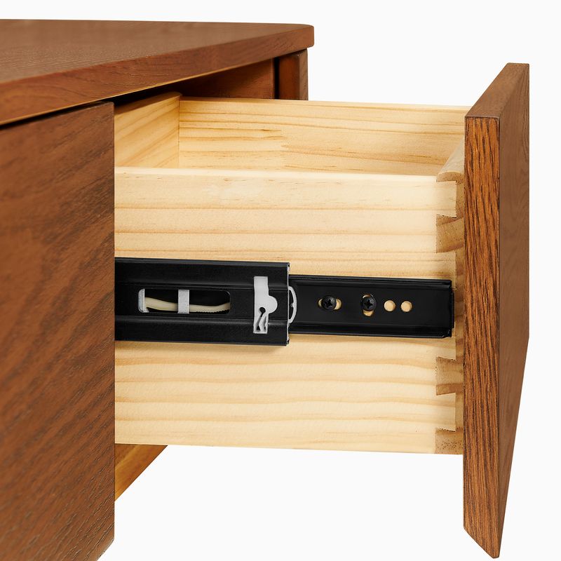 Sabina 84 inch Fluted Solid Ash Wood TV Stand | HERNEST