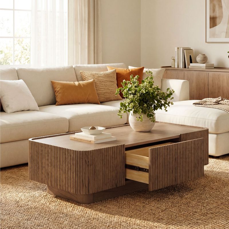 Skimra​ 55" Oak Coffee Table