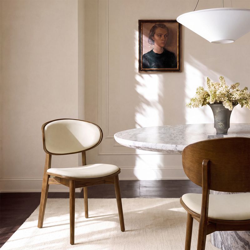 Kaia Leather Dining Chairs (Set of 2)