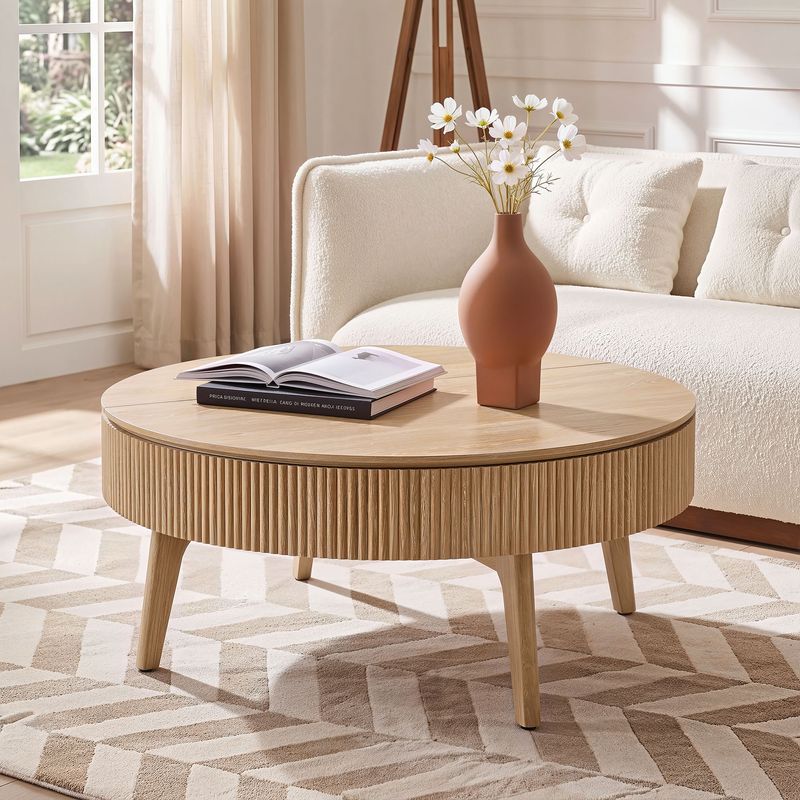 Magnus 39" Lift-Top Oak Coffee Table
