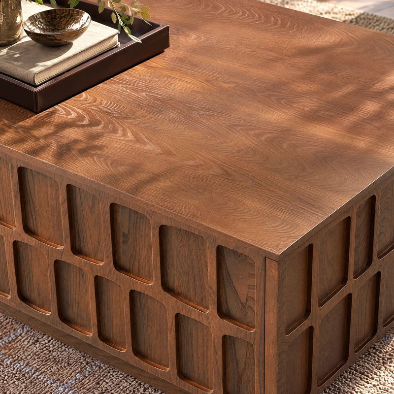 Vittorio 55" Elm Coffee Table