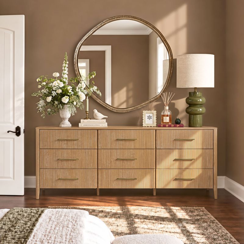 Grant 80" Fluted 9-Drawer Dresser