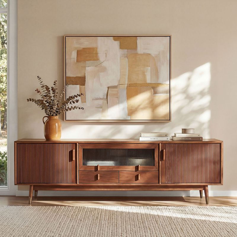Stavn 72" MCM Fluted Media Console