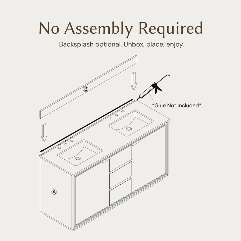 Thursen 63" Quartz Double Bathroom Vanity