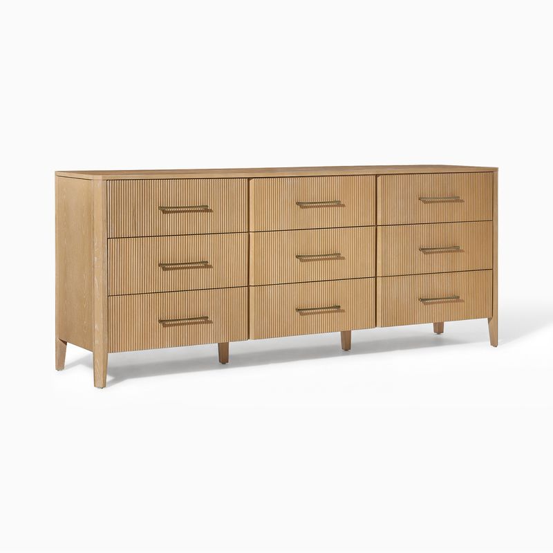 Grant 80" Fluted 9-Drawer Dresser