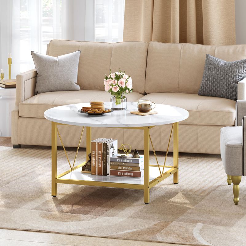 round ottoman coffee table