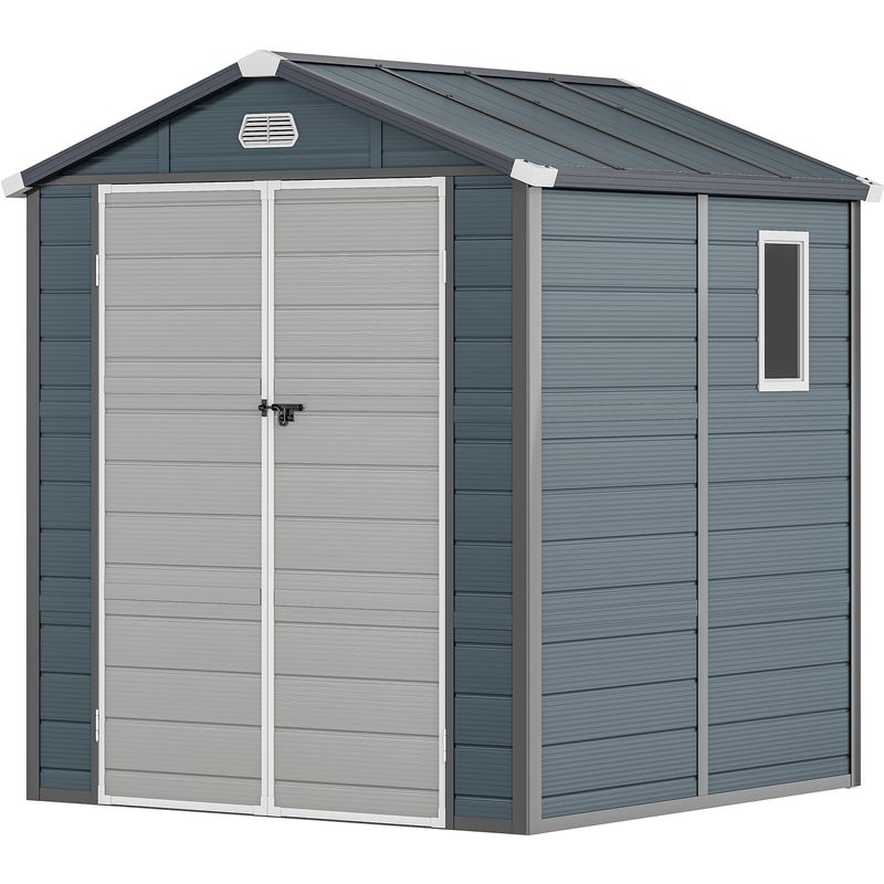 thumbnail image 2 of TAUS 7.9x9.1FT Outdoor Storage Shed - Lockable, Waterproof Plastic, All-Weather 2 of 6