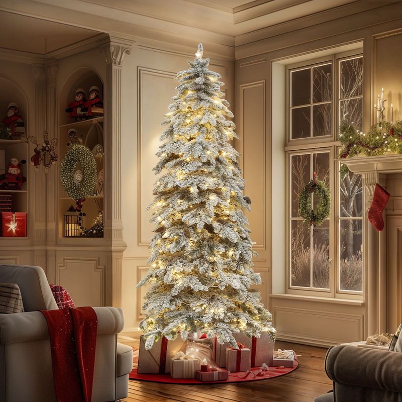 artificial christmas tree with lights