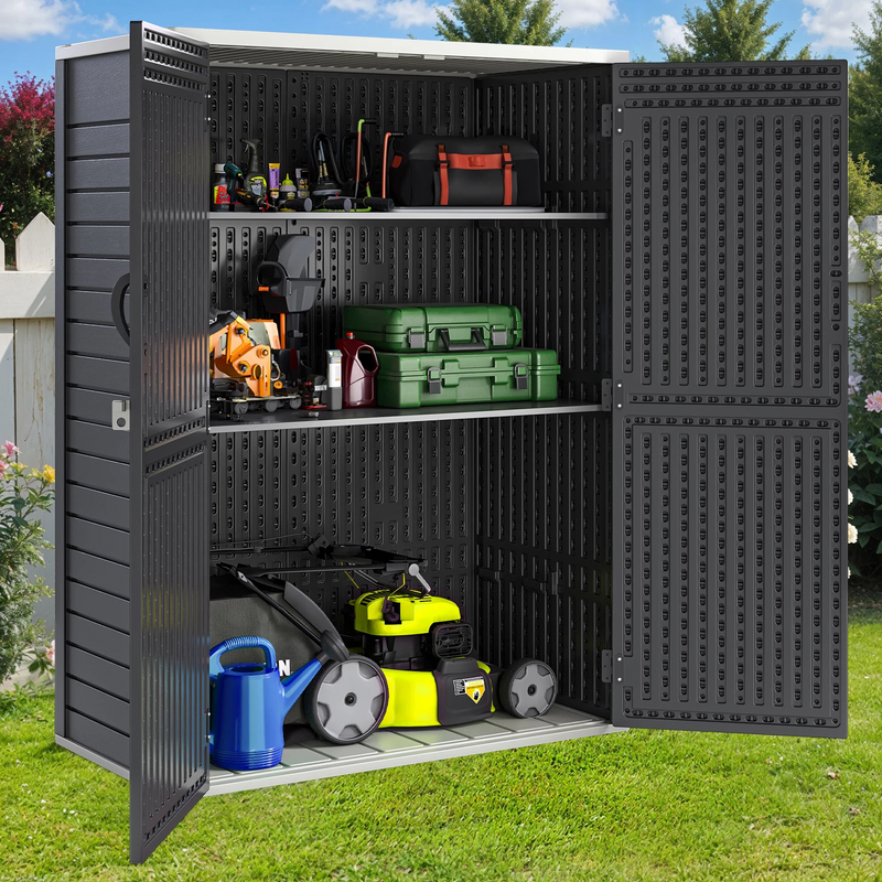 outdoor resin storages sheds, Waterproof Storage Cabinet, shed house with lockable
