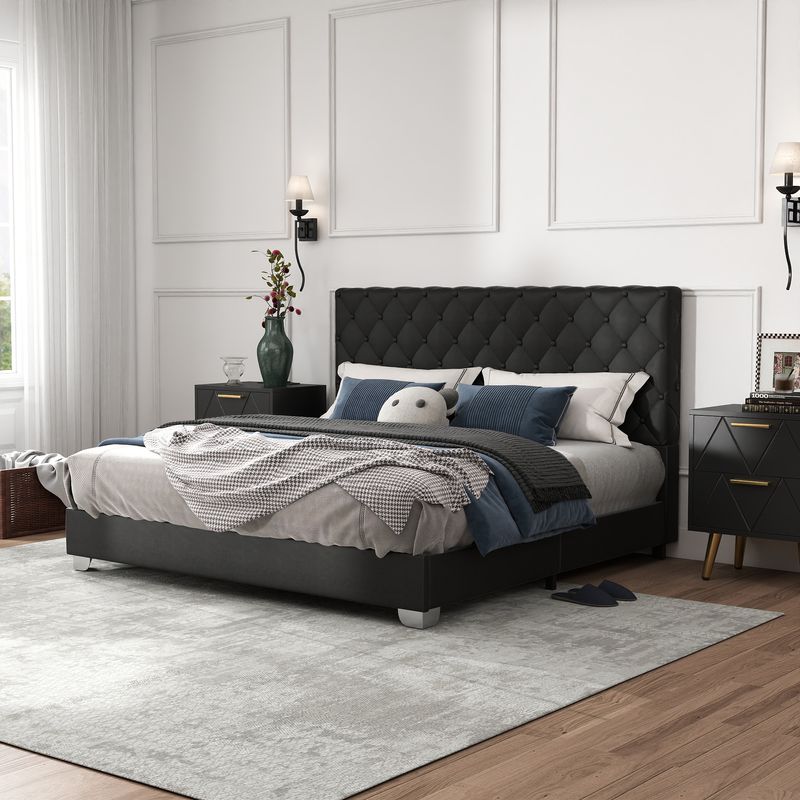black king bed frame