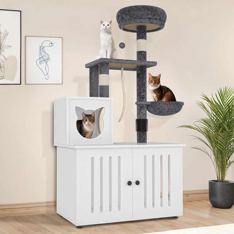 Front view of the 2-in-1 Cat Tree