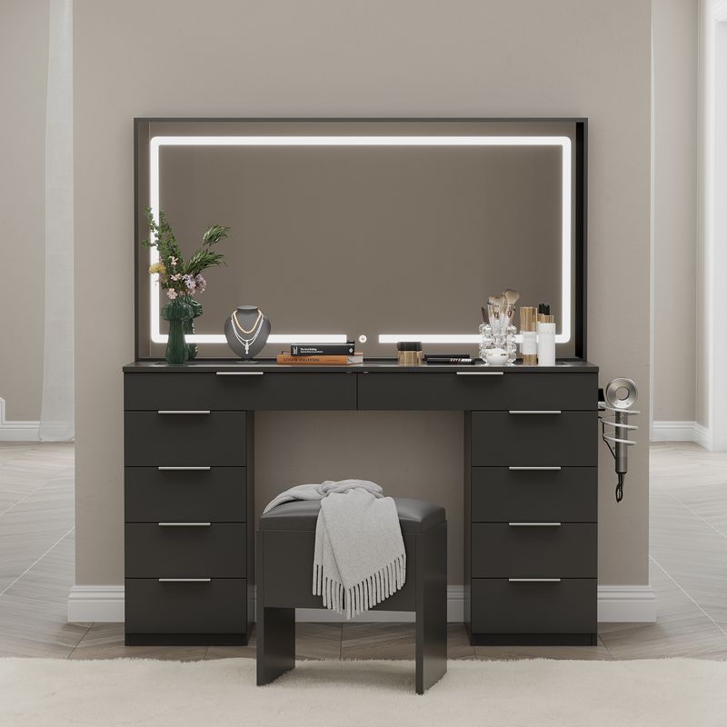 black vanity table set​