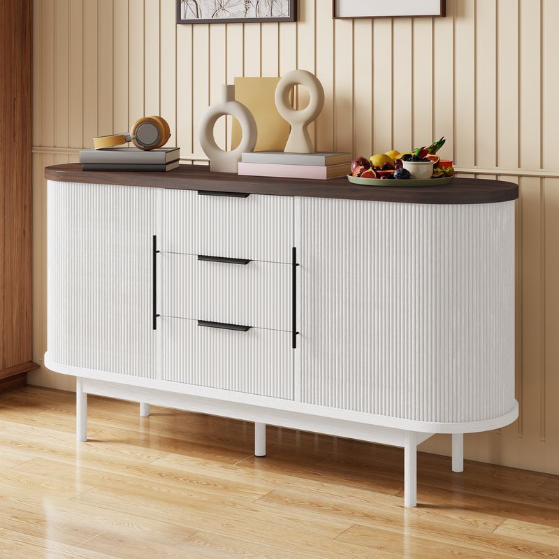 tv stand with sliding doors