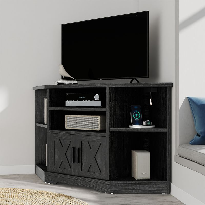 small corner tv stand