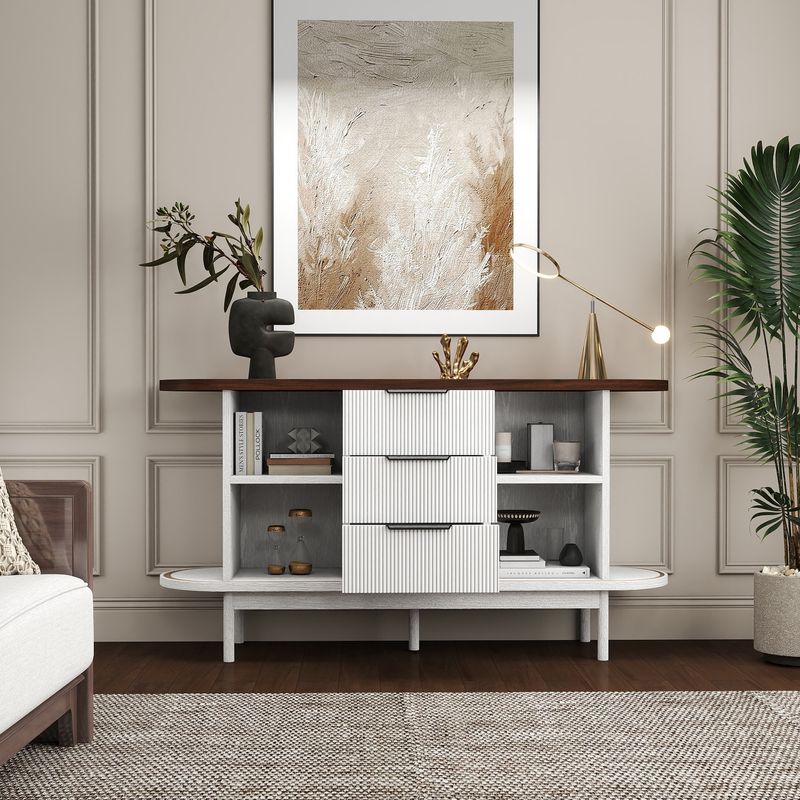 tv stand with sliding doors