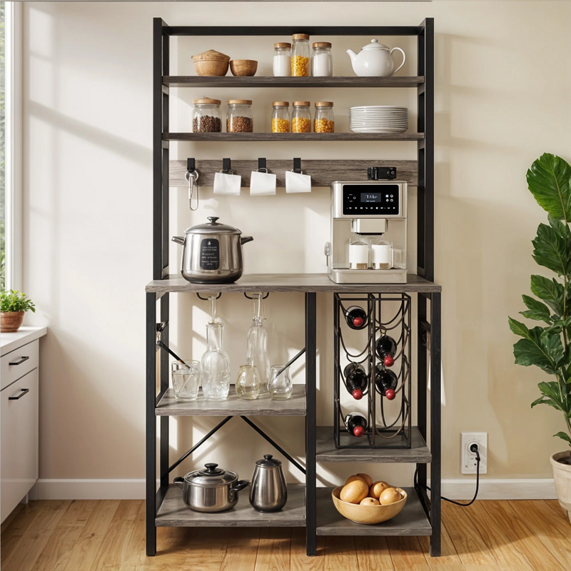 Front view of the storage shelf rack​