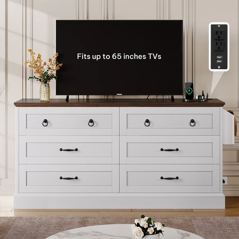 Front view of the tv stand