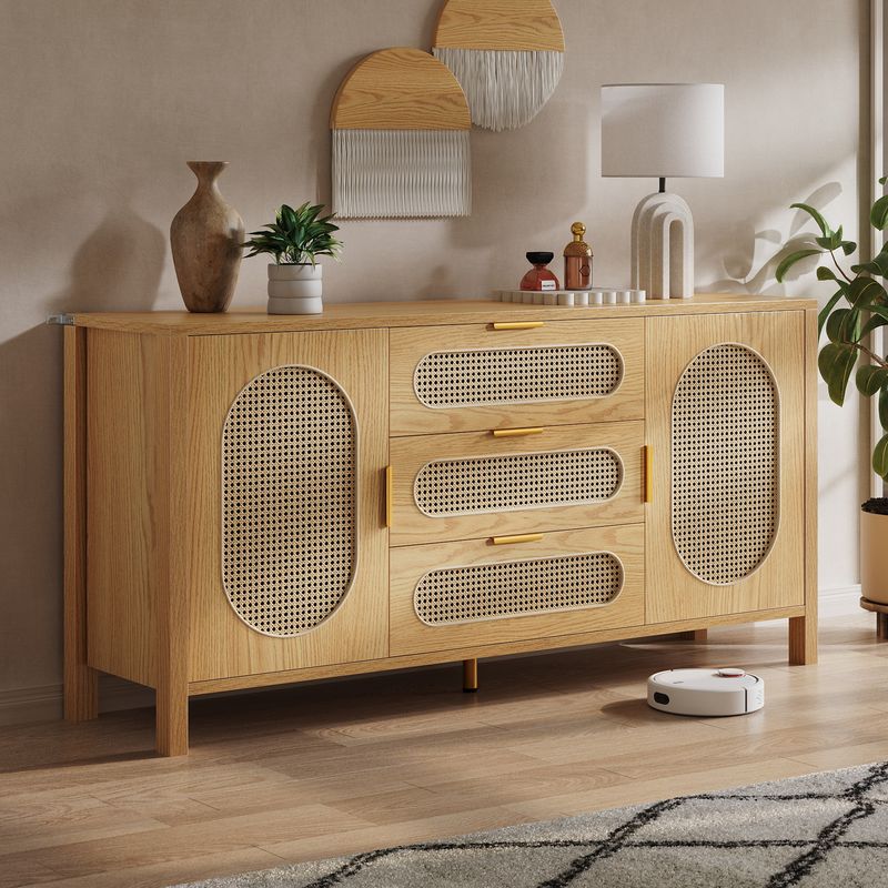 Side view of the sideboard cabinet