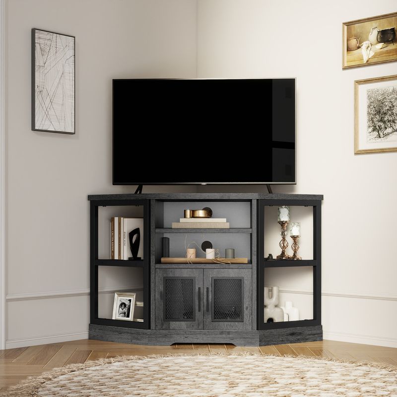 grey corner tv stand​, corner TV Stand, corner tv stand for 55 inch tv​, small corner tv stand, corner tv stand with storage, corner farmhouse tv stand​, black corner tv stand for 55 inch tv, grey wood corner tv stand