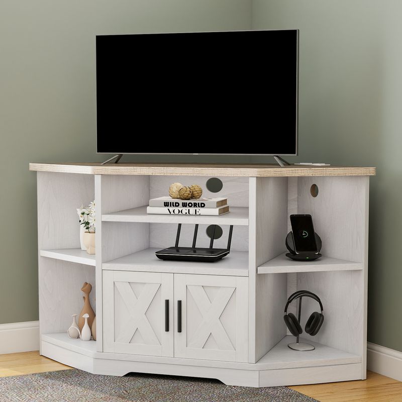small corner tv stand