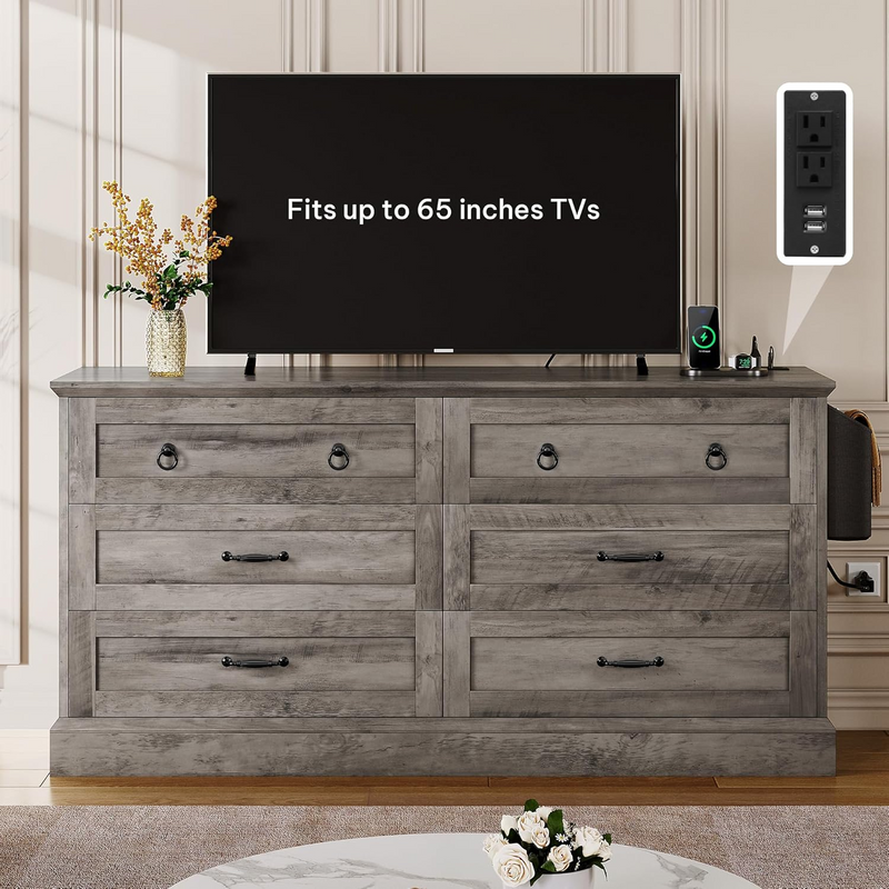 Front view of the tv stand