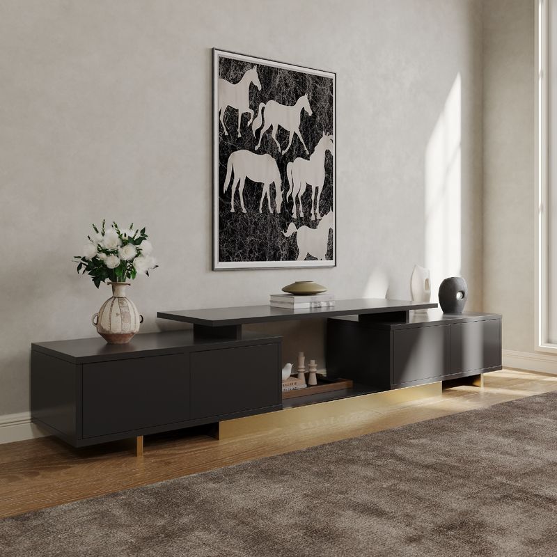 modern extendable tv stand