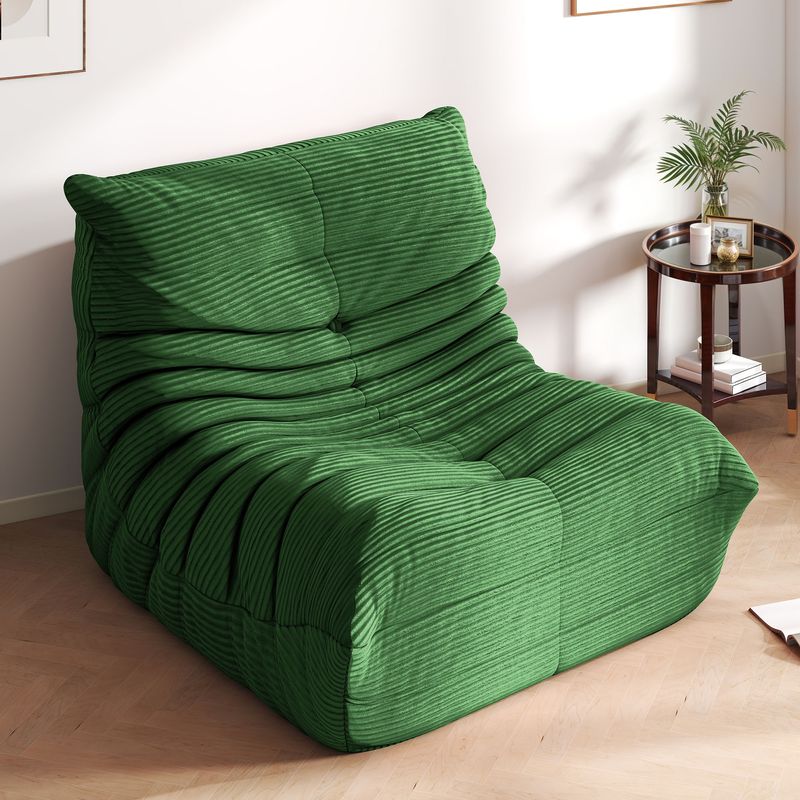 bean bag chair, corduroy lazy sofa, floor lounge chair, gaming bean bag, machine washable sofa, dorm room furniture, non slip bean bag, compact lounge chair, reading chair