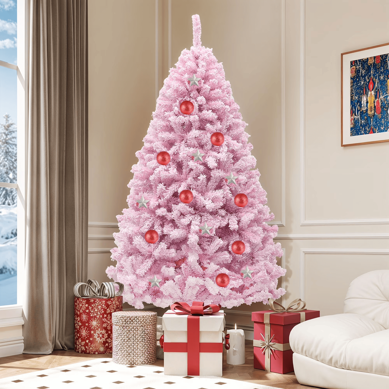 pink artificial christmas tree