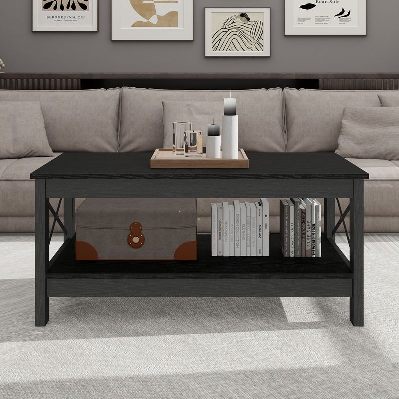 wooden coffee table