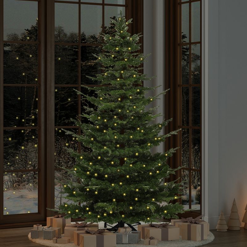 Indoor Home Aspen Fir Artificial Christmas Tree in night
