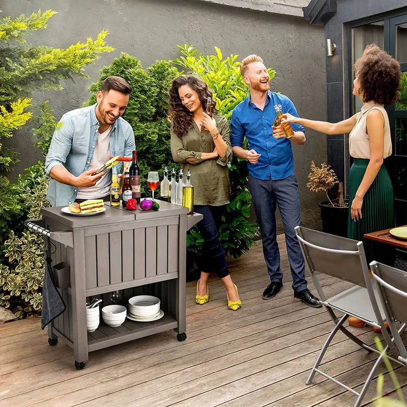 rolling cooler cart