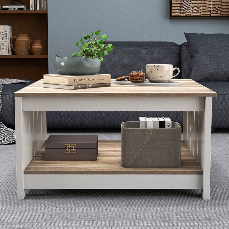 square wood coffee table