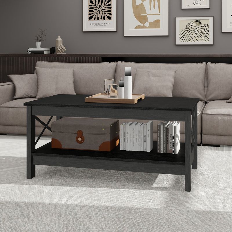 wooden coffee table