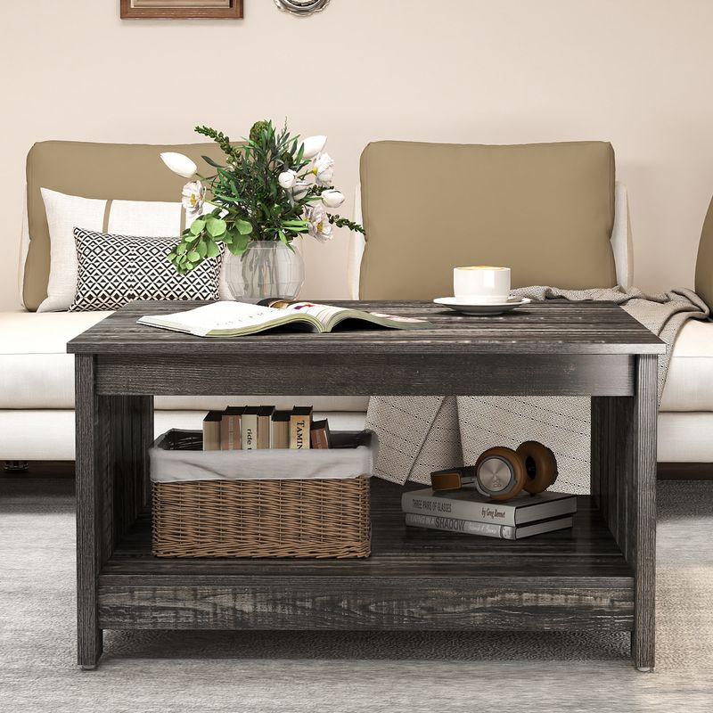 Square Coffee Table for Couch Side or Center